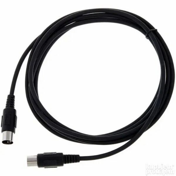 Justin midi kabl standard 6m crni