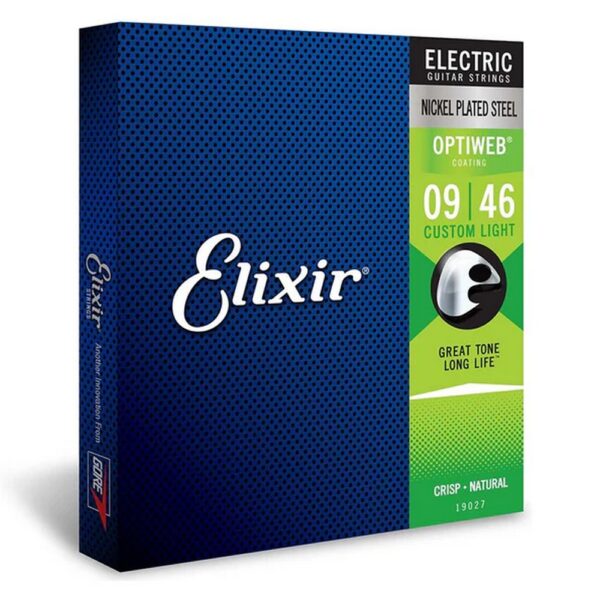 Elixir 19027 Custom Light 009-046 Žice za električnu gitaru Debljina pojačane devetke
