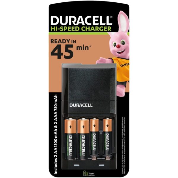 Duracell Hi-Speed brzi punjač za baterije sa baterijama - puni za 45 min
